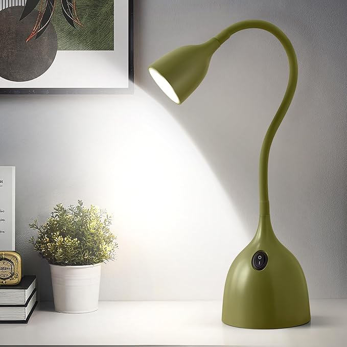 EJIAXIN Gooseneck Desk Lamp 360° LED Flexible Reading Light Small Desk Lamps by WelcometoEJIAXIN