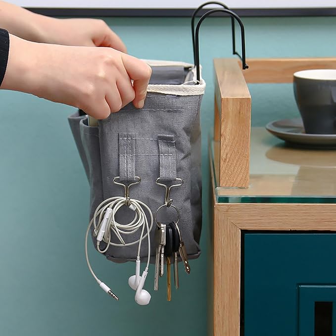 Bedside Caddy, Large Capacity Hanging Bedside Organizer - Image 5