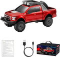 WS-589 Rugged Pickup Truck Bluetooth Replica Speaker – Portable Audio with TWS, LED Party Lights & HD Stereo | Unique Surprise Gift for Music & Truck Lovers(Red)