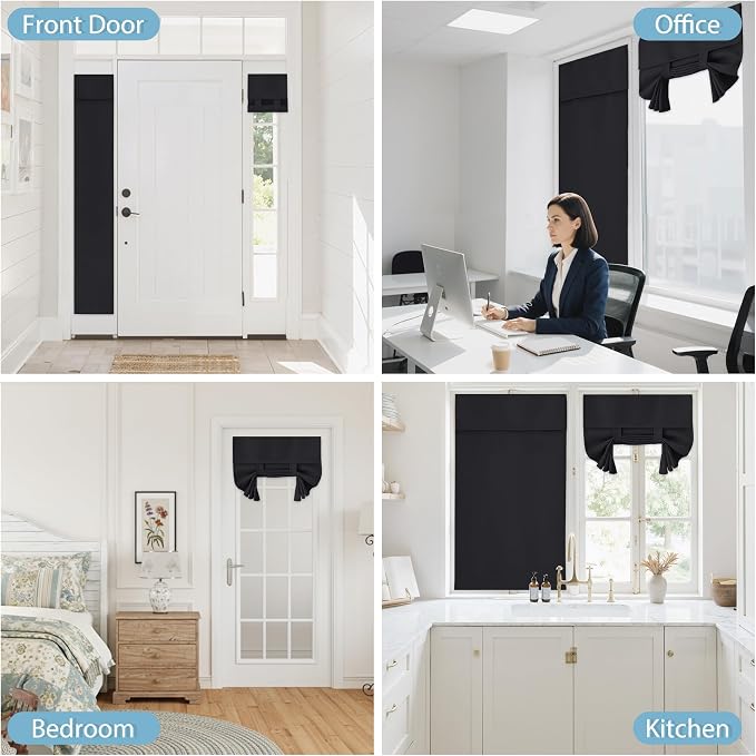 RYB HOME Blackout Curtain Privacy Window Drape - Image 9