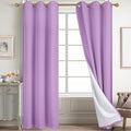 Diraysid 100% Blackout Curtains Lilac Linen Curtains by Diraysid%2C+refresh+your+life