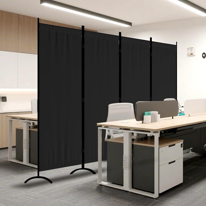 Room Divider 4 Panel Partition Room Dividers and Folding Privacy Screens - Image 7
