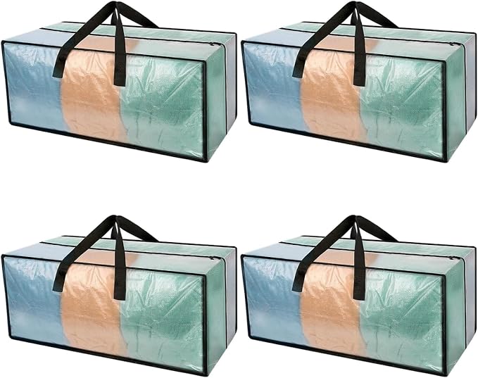 Heavy Duty Clear Moving Bags by HAPPY+CHEERS