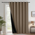 RYB HOME 100% Blackout Curtain, Bedroom Patio Sliding Glass Door Drape | Extra by RYBHOME
