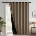 RYB HOME Extra Wide 100% Blackout Patio Door Grommet Curtain 96 inch Long | by RYBHOME
