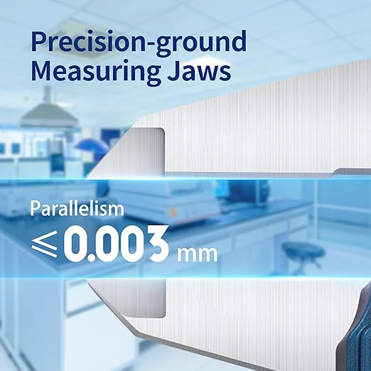 Dasqua 6”/150mm IP67 Absolute Origin Digital Caliper, Stainless Steel, Accuracy ±0.001”/0.02mm, Resolution 0.0005"/0.01mm/1/128, Water/Coolant/Dust Protection, in/mm/Fraction Conversion