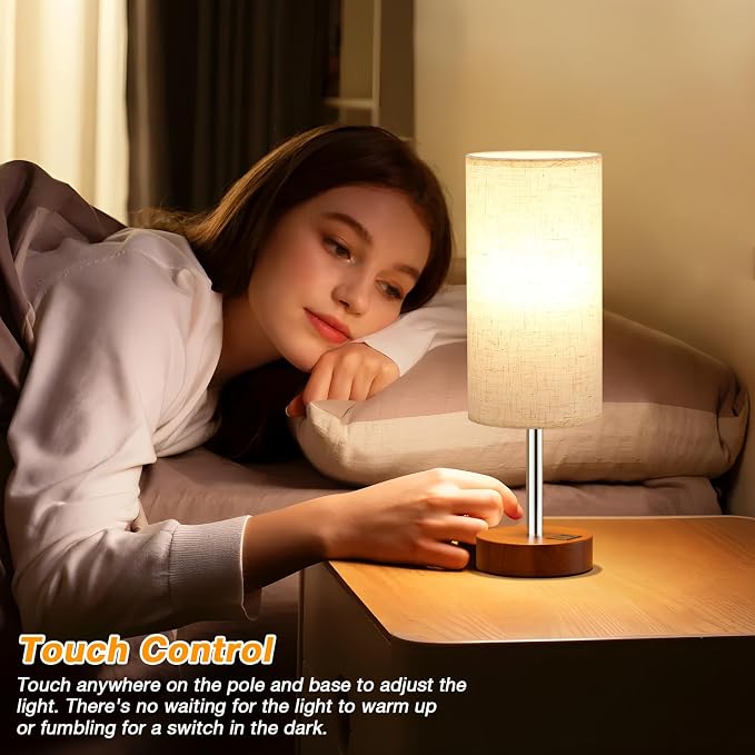 Dicoool Bedside Table Lamp for Bedroom - Image 2