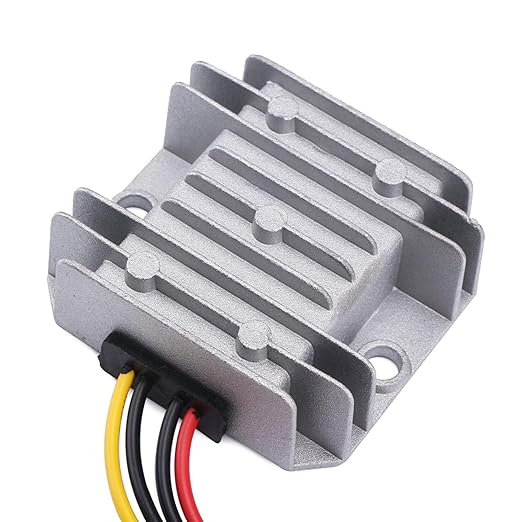 MGGi DC/DC Voltage Reducer Converter Regulator 12V 24V Step Down to 5V 3A 15W, Converter Regulator Power Supply Module Buck Transformer for Golf Cart Forklifts Car Vehicle, Aluminum
