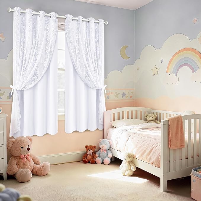 Yinhua Double Layer White Curtains - Image 8