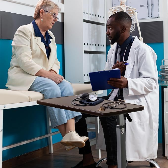 Vaunn Medical Cart Adjustable Overbed Table - Image 2