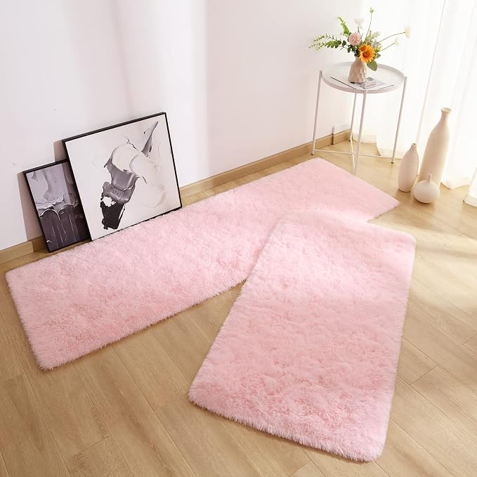 Chicrug Soft Runner Rug for Bedroom Living Room Plush Fluffy Rugs 2x6 | Shag - Image 5