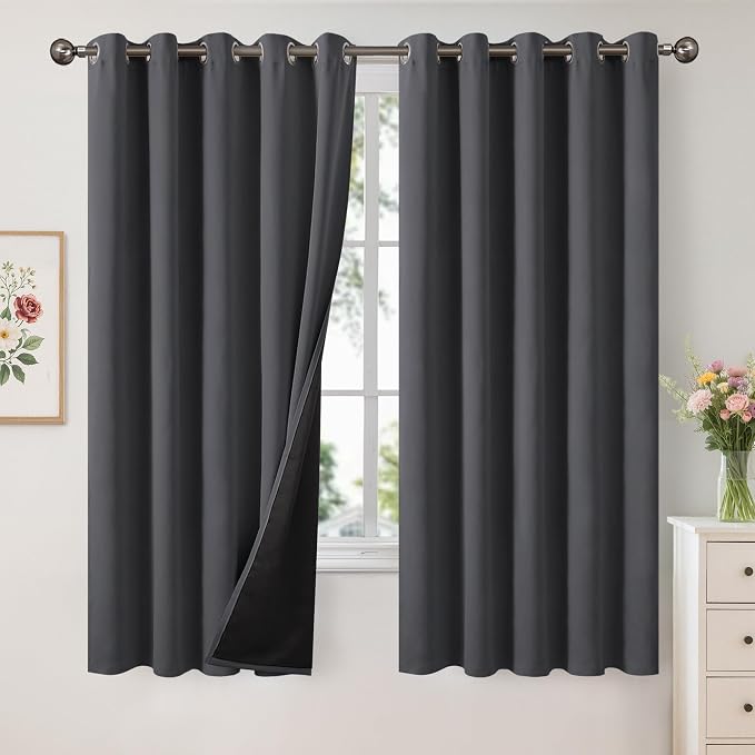 YoungsTex Extra Wide 100% Blackout Curtains by YoungsTex