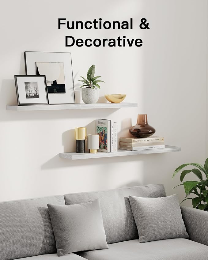Amada Paulownia Wood Floating Shelves - Image 3