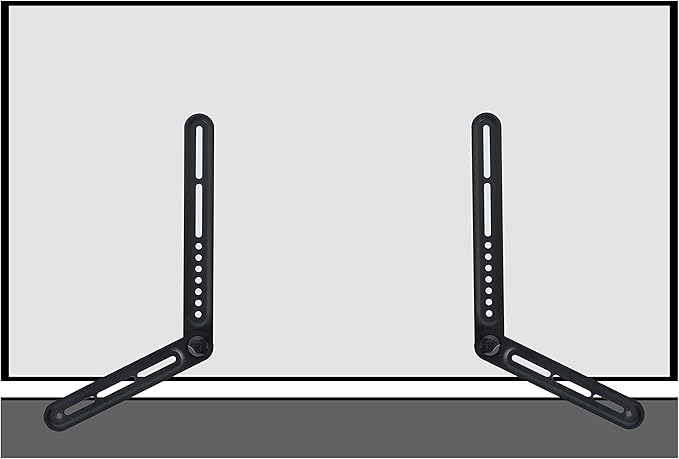 Dynavista Soundbar Mount Sound Bar TV Bracket for Mounting Above or Under TV, Fits 22lbs(10kg) with Adjustable Long and Short Extension Arm