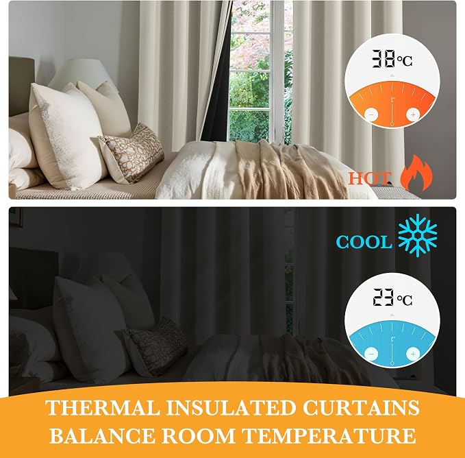 RYB HOME 100% Blackout Curtains - Image 5