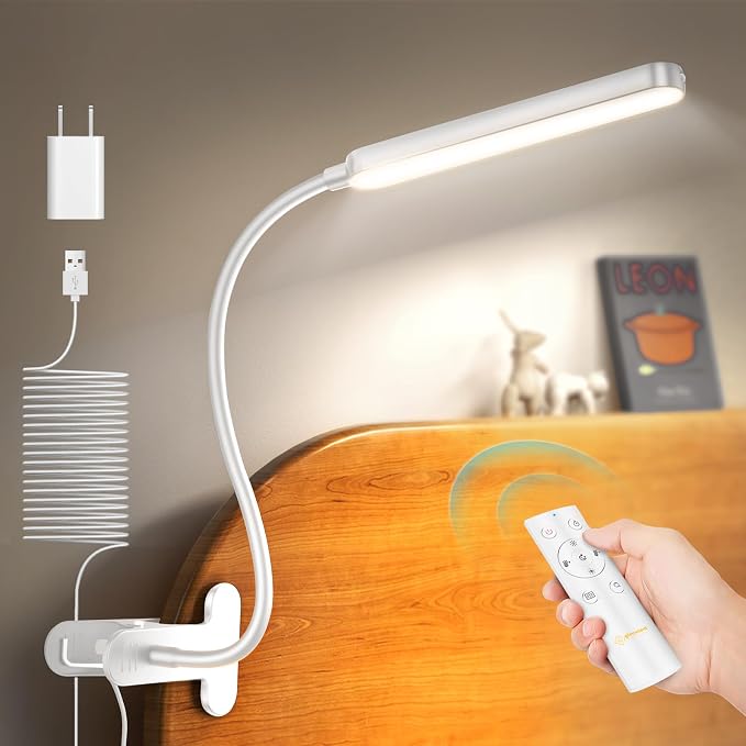 Glocusent 38 LED Clip On Light, 5W Eye Caring Book Lights by GLOCUSENT