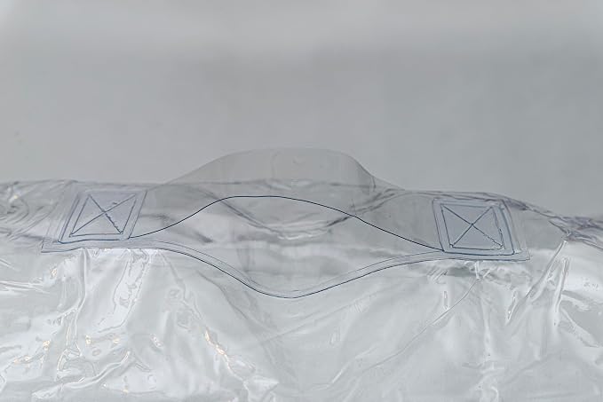 Set of 5 Clear Vinyl Zippered Storage Bags 22 x 18 x 7.5 Inch - Image 5