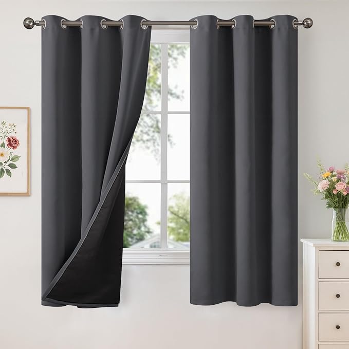 YoungsTex 100% Blackout Curtains 68 Inches Long by YoungsTex