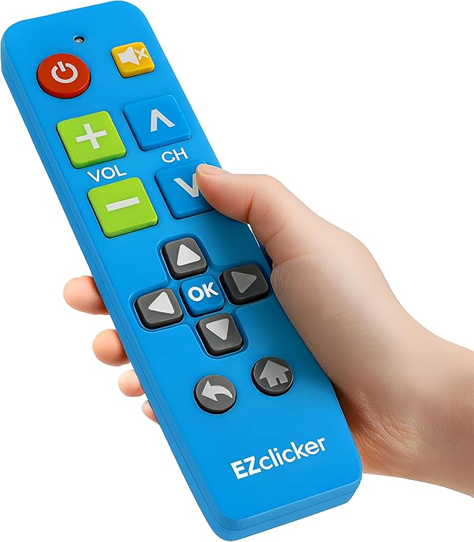 Samsung Replacement TV Remote Compatible with Samsung TV's ONLY (Blue) Big Button TV Remote Control, Simplified and Easy to Use (2xAAA Batteries not Included)