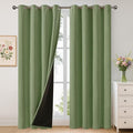 YoungsTex 100% Blackout Curtains 84 Inch Length 2 Panels, Room Darkening Drapes by YoungsTex