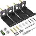 MUAKIOY Soundbar Mount, (2 Sets) Speaker Wall Mount Brackets Under TV, Heavy Duty Sound Bar Shelf Mounting Adjust 3.4" - 5.8" for Samsung, Vizio, Lg, Sony, JBL, Bose and More Hanger Soundbars