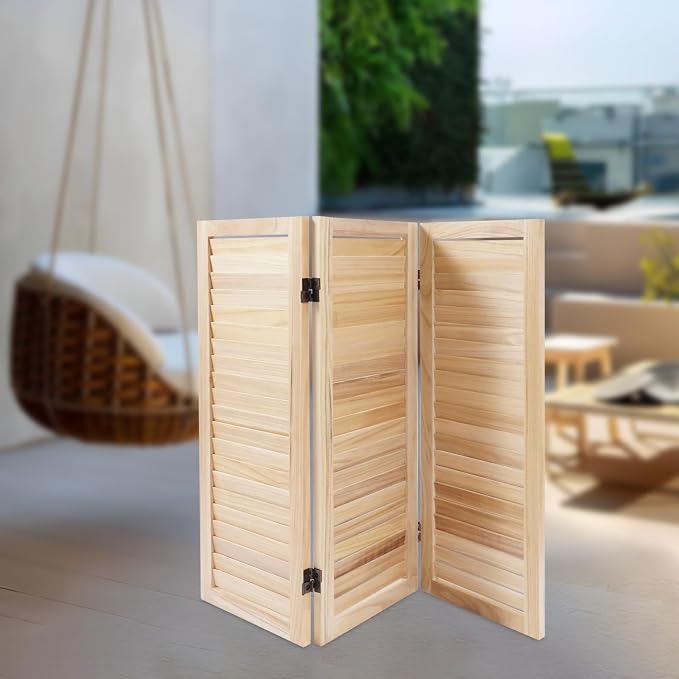 3 Panel Room Divider Short, Short Folding Privacy Screen, Freestanding Privacy - Image 4
