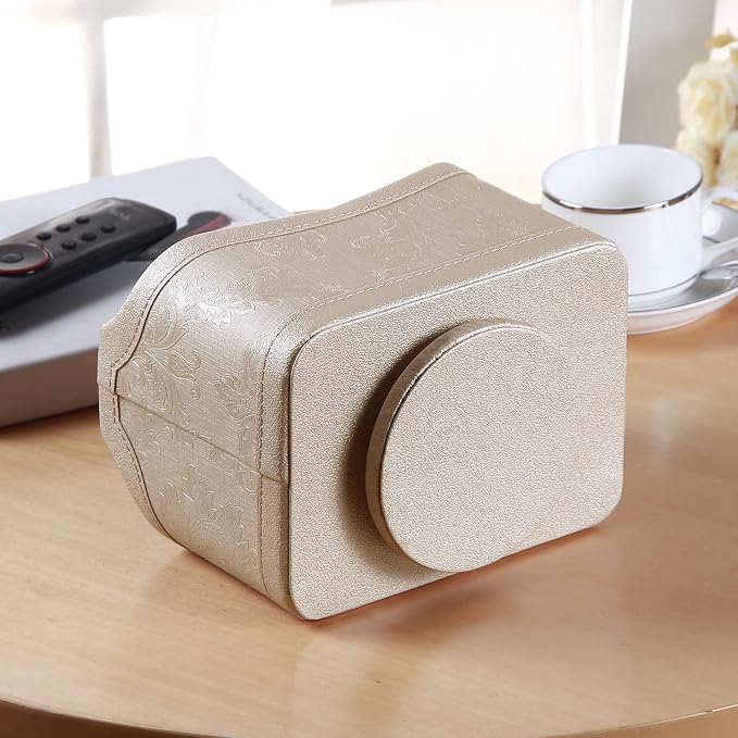 PU Leather 360° Rotatable Remote Control Holder, Nightstand TV Remote Caddy | - Image 4