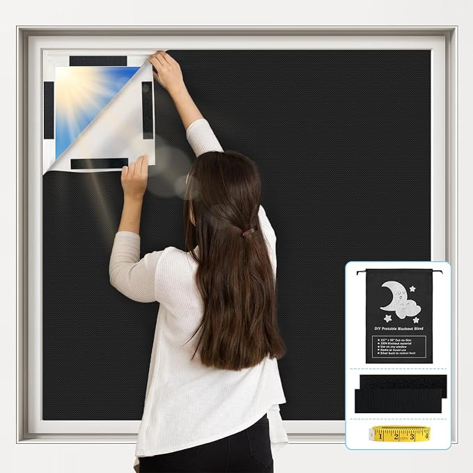 Vanten Upgraded Blackout Curtains, 100% Blackout Window Shades by Vanten