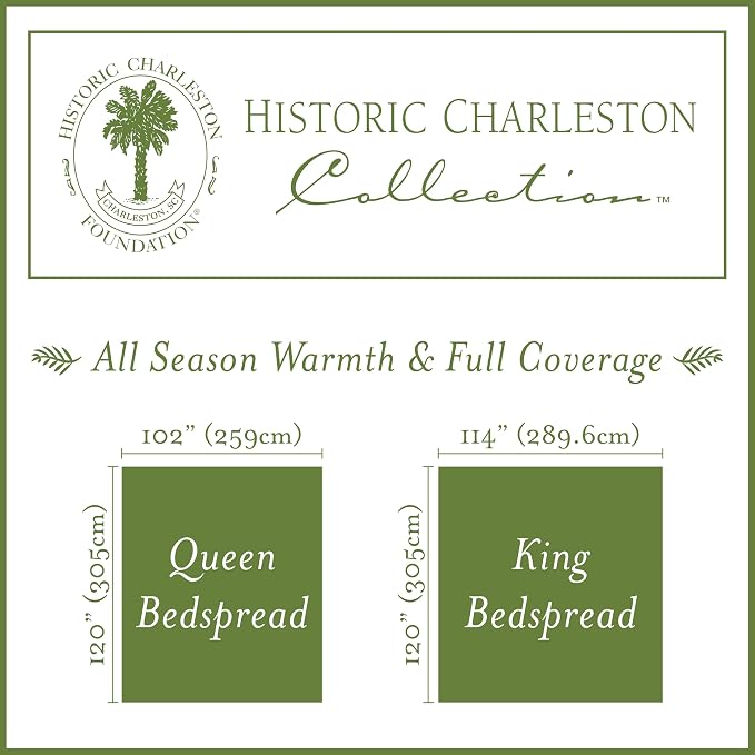 Charleston Estate Modern Farmhouse Floral Matelasse Bedspread - Image 9
