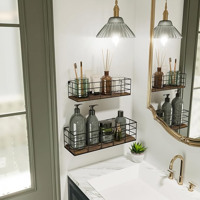 Fixwal Wire Frame Floating Shelves - Image 2