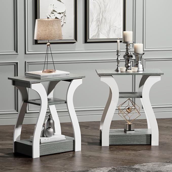 FROMJBEST End Tables Living Room Set of 2 - Image 8