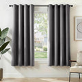 Deconovo Blackout Curtains for Bedroom and Living Room 54 Inches Long | Black by Unknown