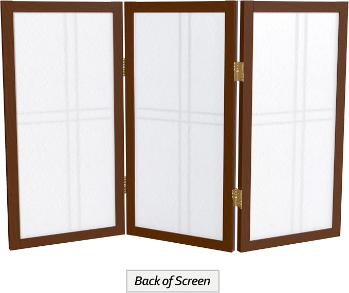 2 ft. Short Desktop Double Cross Shoji Screen - Image 7