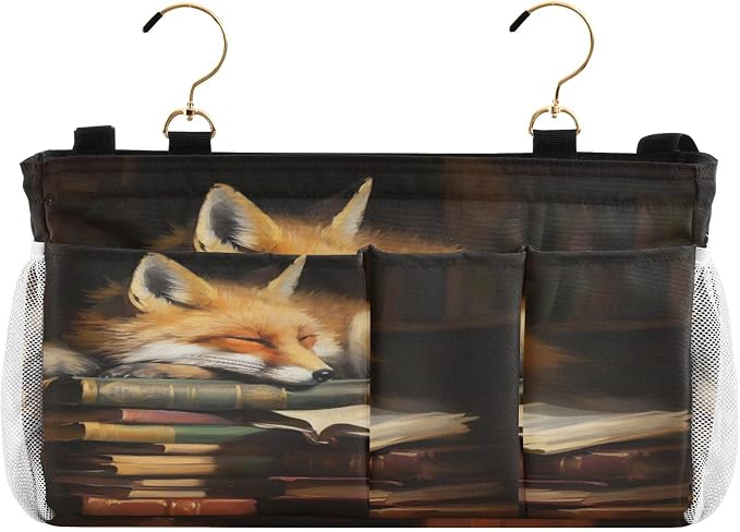 Fox Cartoon tag8 Bedside Caddy Storage Bag Bedside Organizer - Image 2