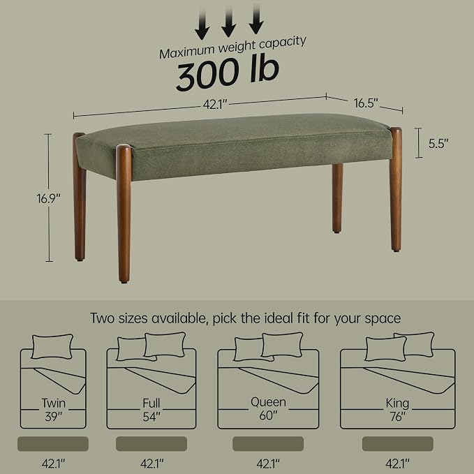 Usaint 42" End of Bed Bench - Image 2