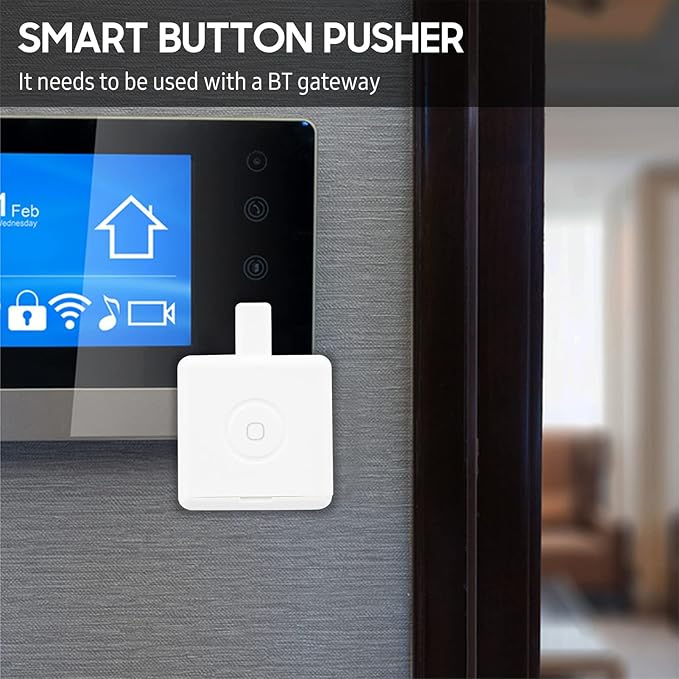 Irfora Mini BT Fingerbot Home Automation Controller with Touch Button APP Control Voice Control Schedule Timer Fingerbot Home Appliances Switch Pusher Smart Controller (BT Gateway Required)