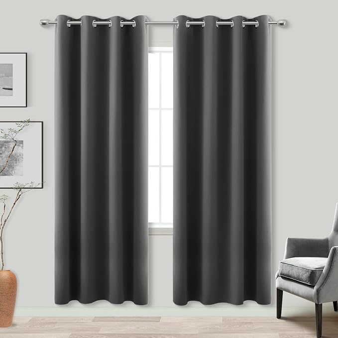 KOUFALL 78 Inch Long Closet Curtain 2 Panels, Insulated Thermal Closet Door - Image 3