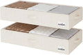 StorageWorks 6 Inch Low Profile Under Bed Storage Containers by StorageWorks