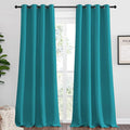 NICETOWN Room Darkening Curtains 108 inch Length 2 Panels, Peacock Teal by NICETOWN