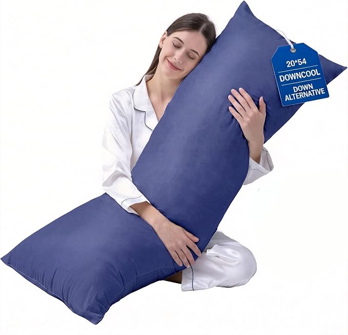 DOWNCOOL Large Body Pillow Insert- Breathable Full Body Pillow by DOWNCOOL