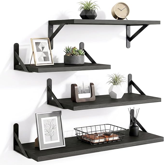YGEOMER 4 Different Sizes Floating Shelves by YGEOMER