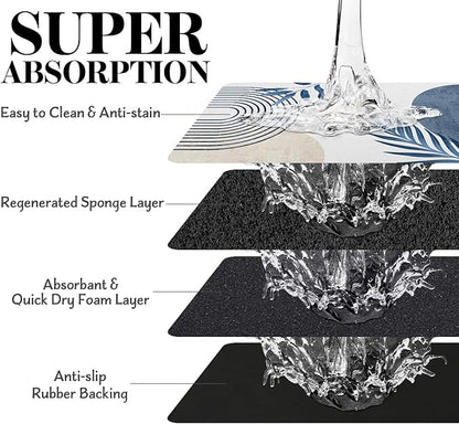 Dog Food Mats for Floors, Absorbent Dog Bowl Mat for Food and Water Dispenser Mat, Quick Dry Cat Food Mat Pet Supplies