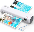 Buyounger Laminator Machine with 10 Laminating Sheets, 9 Inch Laminator Hot & Cold for A4/A5/A6, Thermal Laminating Machine for Home School Office