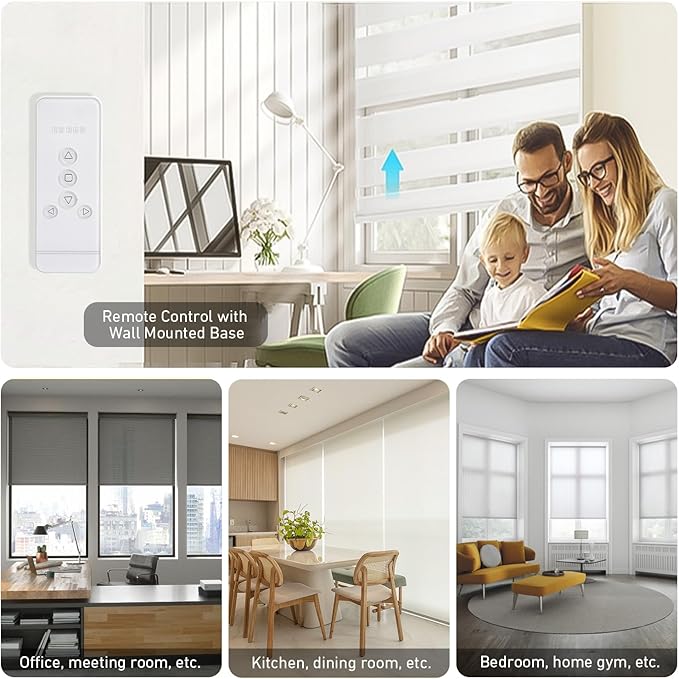Replacement Remote for Roller Blinds - 5-Channel Compatible with Rollerhouses ERB22/ERB25/EY1612/EY2512 Motors - NOT Universal (Verify Your Original Controller Before Purchase)