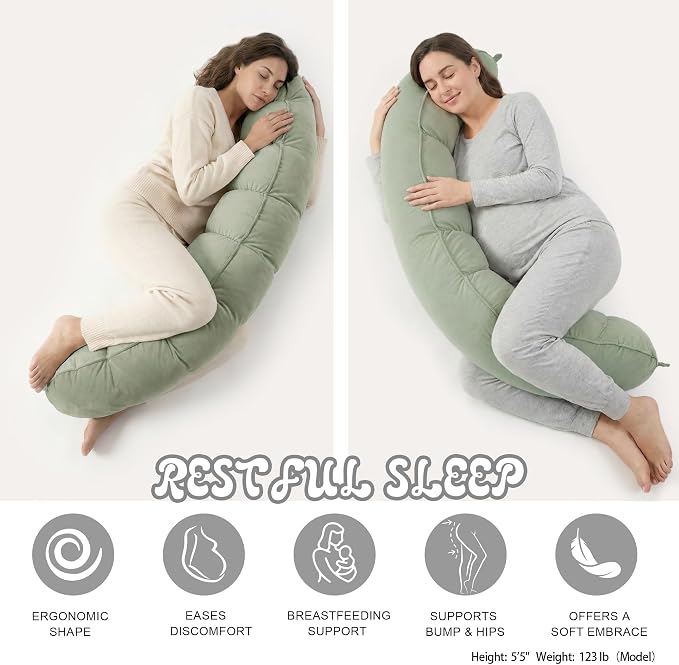 Peallow – Long Round Body Pillow - Image 5