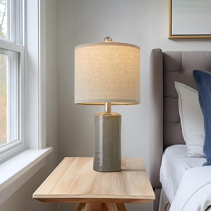 G-SAFAVA 20.25" Small Table Lamps Set of 2 Modern Ceramic Lamps - Image 3