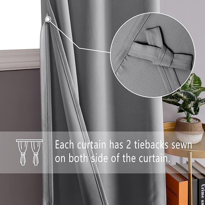 DWCN Blackout Curtains for Bedroom - Image 3