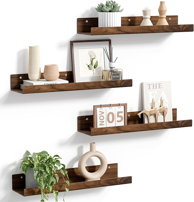 upsimples 4 Pcs 15" Acrylic Shelves by upsimples