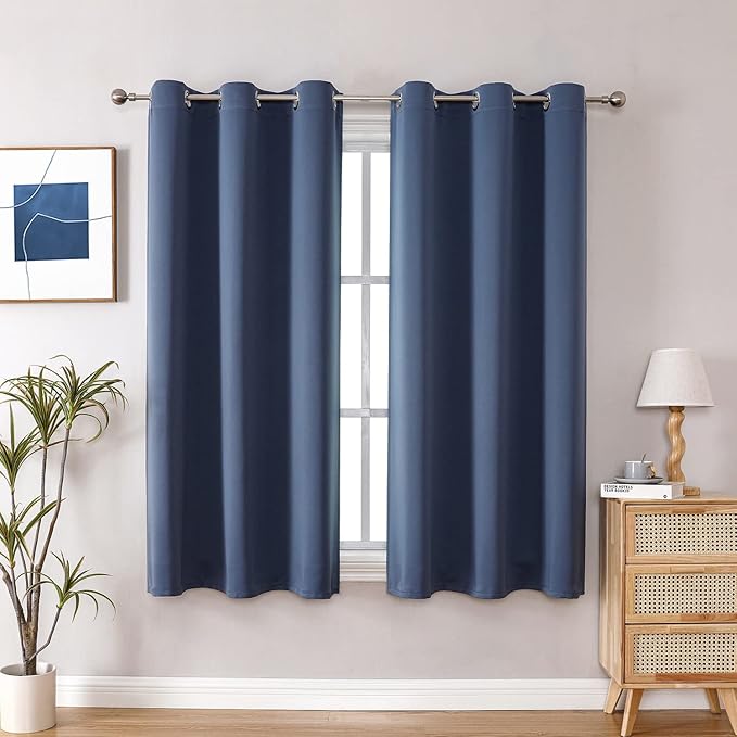 ChrisDowa Blackout Curtains for Bedroom and Living Room 40 Inches Long | 2 by ChrisDowa