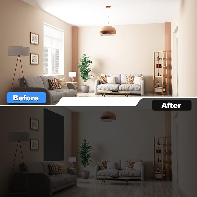 Vanten Upgraded Blackout Curtains, 100% Blackout Material - Image 4